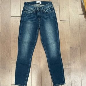 PAIGE Women's Dark Blue Skinny Jeans